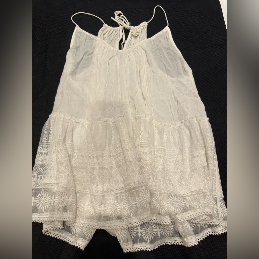 Staring at Stars White Layered Tank